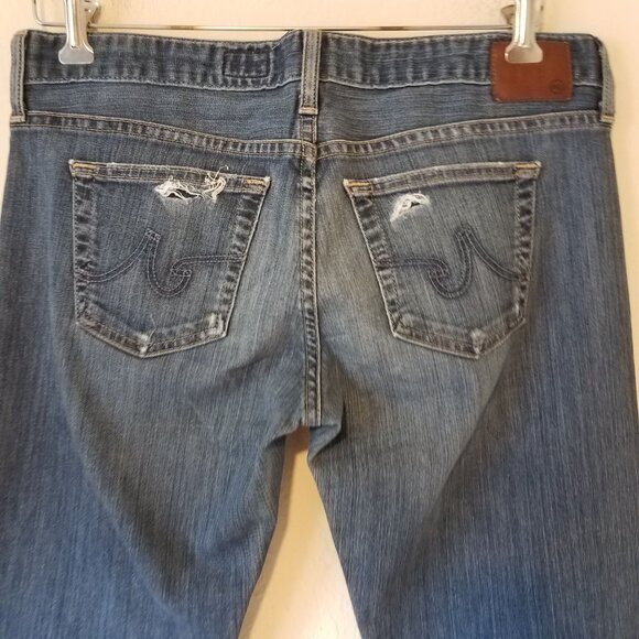 AG Adriano Goldschmied Jeans The Tomboy Relaxed Straight Size 29 Distressed Mid - Picture 7 of 9